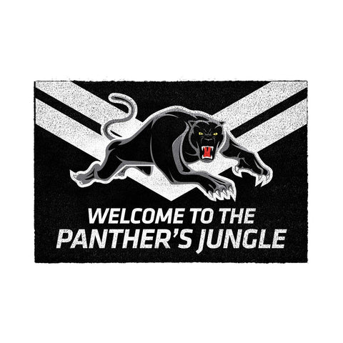 NRL Front Back Door Entry Floor Mat - Penrith Panthers - 61cm x 41cm