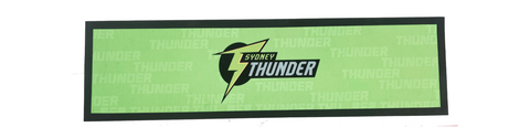 Big Bash Cricket - Sydney Thunder - Bar Runner - 25x90cm - Rubber Backed