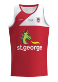 NRL 2023 Training Tee Singlet - St George Illawarra Dragons - Adult - CLASSIC