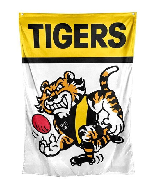 AFL Retro Wall Flag - Richmond Tigers - Cape Flag - Approx 100cm x 70cm