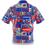 NRL Fanatics Button Up Polo Shirt - Newcastle Knights - Rugby League