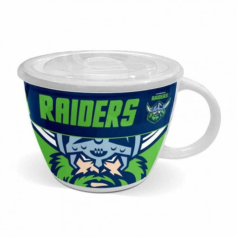 NRL Soup Mug with Lid - Canberra Raiders - Ceramic - 850mL Capacity