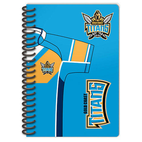 NRL Note Book Pad - Set Of Two - Gold Coast Titans - Rugby League -