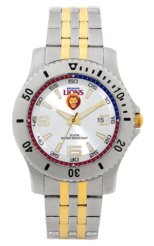 AFL Legends Watch - Brisbane Lions - Stainless Steel Band - Box incl.