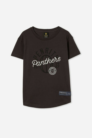 NRL Kids Puff Print Tee Shirt - Penrith Panthers - Toddler Youth T-Shirt