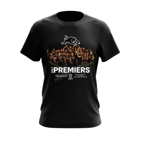 NRL 2021 PREMIERS PHOTO TEE SHIRT - PENRITH PANTHERS