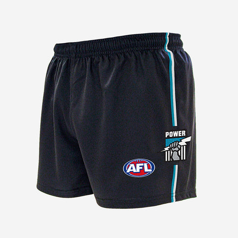 AFL Home Baggy Shorts - Port Adelaide Power - Adult - Supporter - Burley Sekem