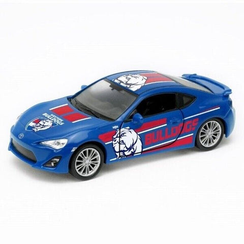 AFL Toyota Model Car - Western Bulldogs - Toy Car Collectible -  In Gift Box
