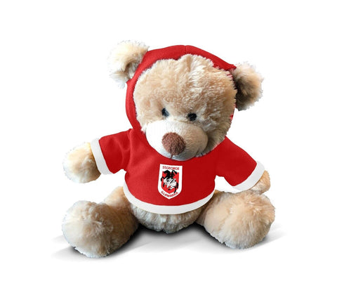 NRL Teddy Bear With Hoodie - St George Illawarra Dragons - 7 Inch Tall