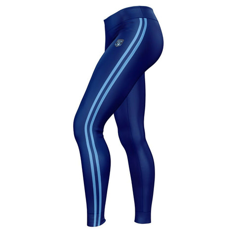 NRL KIDS Leggings Tights Compression Active Wear - New South Wales Blues  - NSW