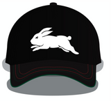 NRL 2024 Media Cap - South Sydney Rabbitohs - Black - Hat - Adult - CLASSIC