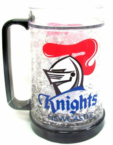 NRL Freeze Mug - Newcastle Knights - 375ML - Gel Freeze Drinking Cup