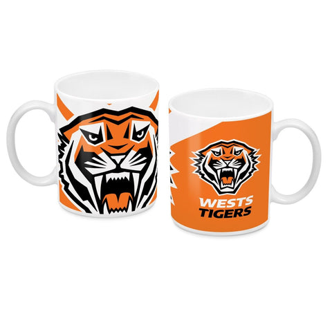 NRL Coffee Mug - West Tigers - Drinking Cup - Gift Box