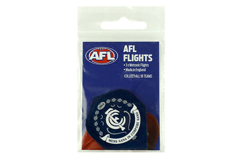 AFL Replacement Dart Flights Set Of 3 - Carlton Blues - Darts