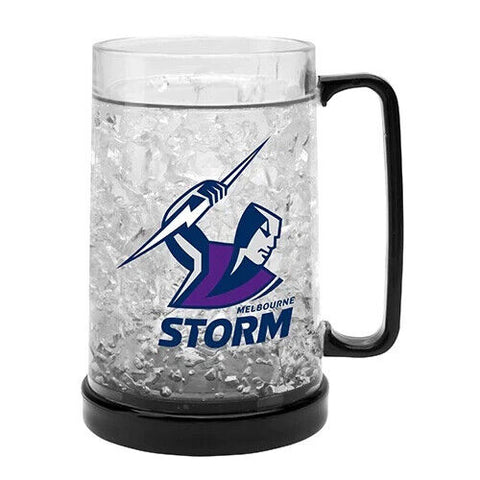 NRL Freeze Mug - Melbourne Storm - 375ML - Gel Freeze Drinking Cup