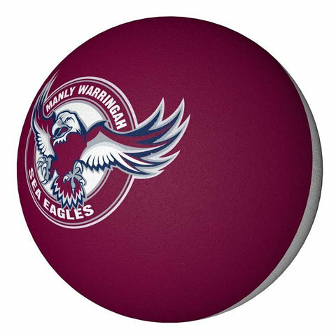 NRL Manly Sea Eagles - Rubber High Bounce Hand Ball - Set Of TWO - 6cm