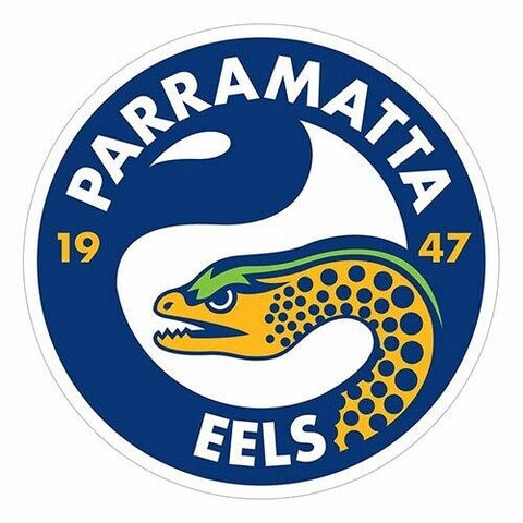 NRL Logo Sticker - Paramatta Eels - 25cm x 21cm Decal
