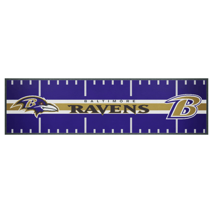 NFL Bar Runner - Baltimore Ravens - 25x90cm - Rubber Backed