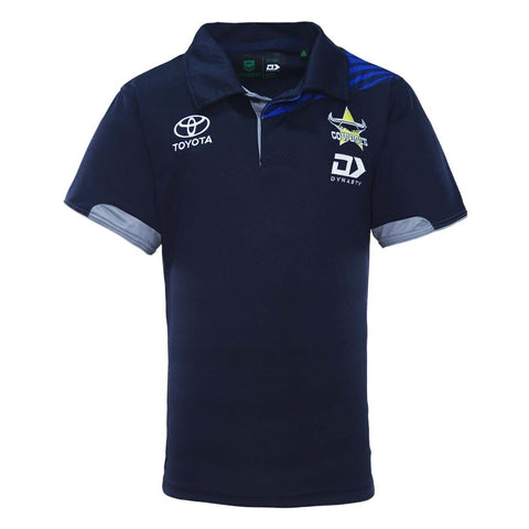NRL 2023 Media Polo Shirt - North Queensland Cowboys - Navy - YOUTH - DYNASTY
