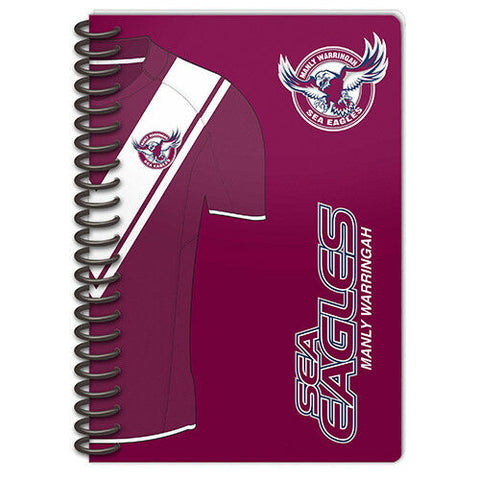 NRL Note Book Pad - Set Of Two - Manly Sea Eagles - Rugby League -