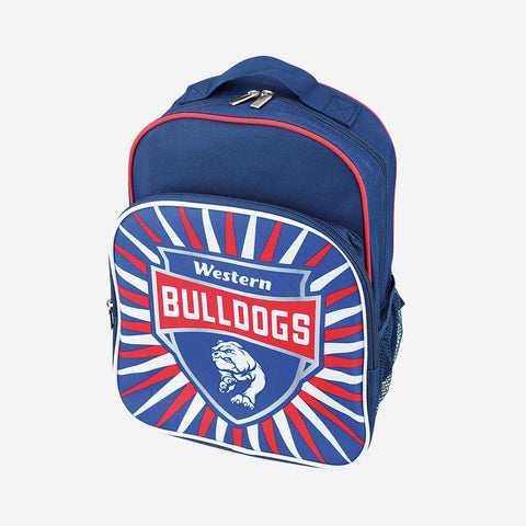 AFL Shield Backpack - Western Bulldogs - Kids Bag - School Back Pack