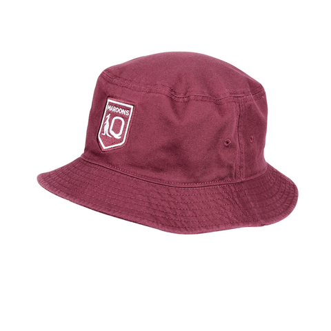NRL Twill Bucket Hat - Queensland Maroons - QLD - Adult Size