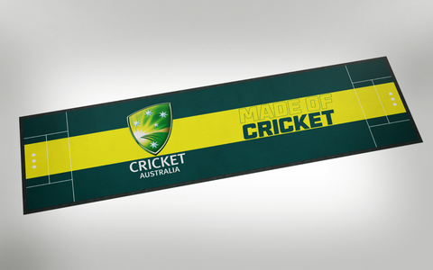 Cricket Australia Bar Runner - 25cm x 90cm - Rubber Backed Quality