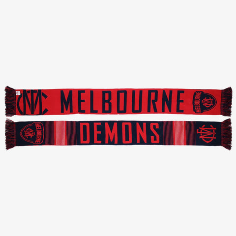 AFL Linebreak Scarf - Melbourne Demons - Double Sided - Supporter
