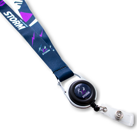 NRL Lanyard with Retractable ID Clip - Melbourne Storm