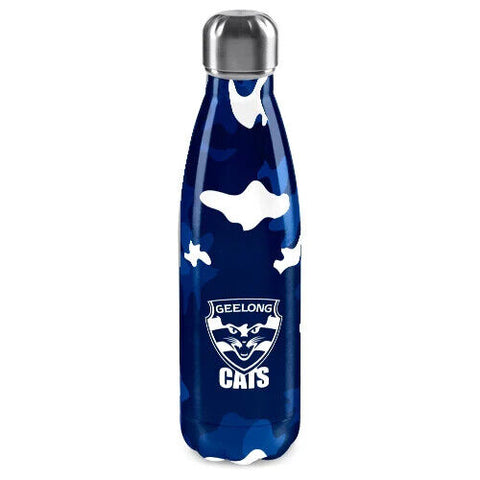AFL Stainless Steel Wrap Water Bottle - Geelong Cats - 500mL