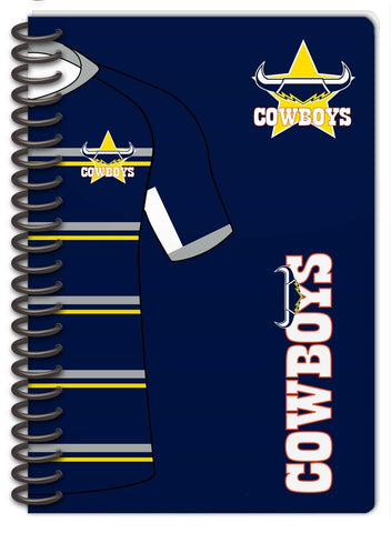 NRL NoteBook Pad - Set Of Two - North Queensland Cowboys - Rugby League