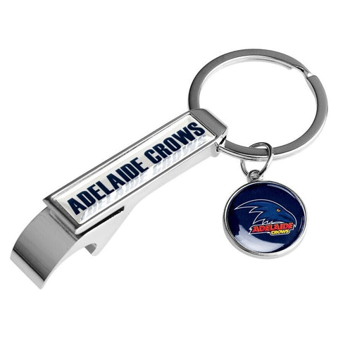 AFL Bottle Opener Key Ring - Adelaide Crows - Metal Keyring - Rugby League