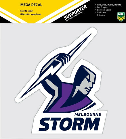 NRL Mega Decal - Melbourne Storm - Car Sticker 250mm