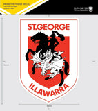 NRL Fridge Decal - St George Illawarra Dragons - Team Logo Sticker - 316x448mm
