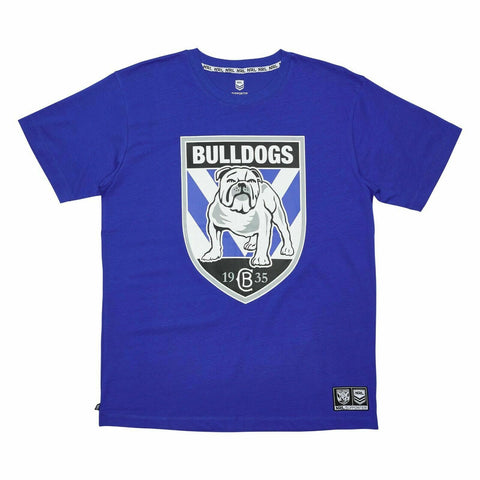 NRL Cotton Logo Tee Shirt - Canterbury Bulldogs - YOUTH - Rugby League