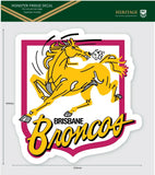 NRL Heritage Fridge Decal - Brisbane Broncos - Team Logo Sticker - 449x430mm