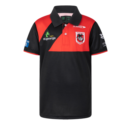 NRL 2023 Player Polo Shirt - St George Illawarra Dragons - YOUTH - CLASSIC