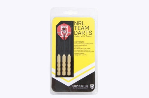 NRL St George Illawarra Dragons Darts - Set Of 3 With Carry Case - 24 Gram Dart