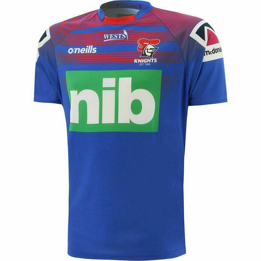 NRL 2021 Training Tee - Newcastle Knights - Rugby League - Mens - Blue