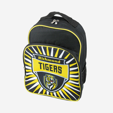 AFL Shield Backpack - Richmond Tigers - Kids Bag - School Back Pack