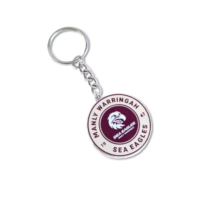 NRL Round Key Ring - Manly Sea Eagles - Keyring - Rugby League - TROFE