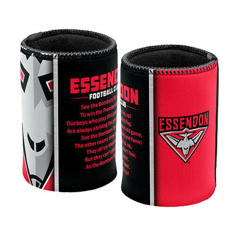 AFL Drink Stubby Cooler - Set Of Two - Team Song - Essendon Bombers -
