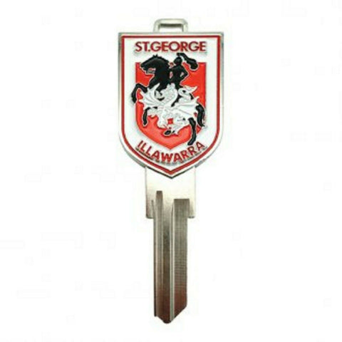 NRL 3D House Key - St George Illawarra Dragons - LW4 Blank Metal Badge Keys