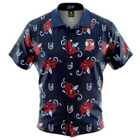 NRL 2021 Tribal Hawaiian Polo - Sydney Roosters - Rugby League