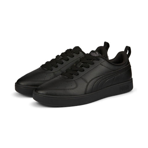 PUMA Rickie Shoe - Black Leather - Kids Sizes - School