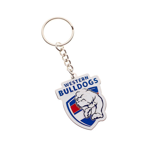 AFL Logo Metal Key Ring - Western Bulldogs - Keyring - Aussie Rules - TROFE