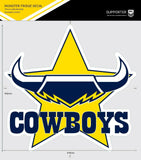 NRL Fridge Decal - North Queensland Cowboys - Team Logo Sticker - 456x478mm