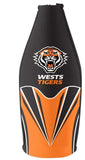 NRL Tallie Stubby Cooler - West Tigers - Tally - Drink Cooler - Zipper