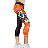 NRL Ladies LOGO Siren Active Wear Tights - West Tigers - Leggings