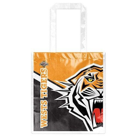 NRL Shopping Bags - West Tigers - Re-Useable Carry Bag - Laminated